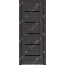 Дверь Д-1 стекло лакобель черная (неаполь темный)