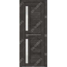 Дверь Д-5 стекло матовое (дуб шале серебро)