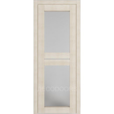 Дверь Д-6 стекло матовое (беленый дуб) 