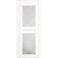 Дверь Д-6 стекло матовое (белый бланко)