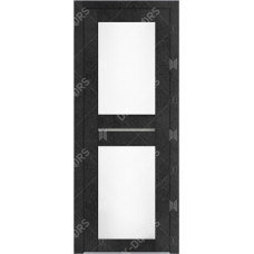 Дверь Д-6 стекло матовое (бетон графит)