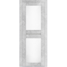 Дверь Д-6 стекло матовое (бетон снежный)