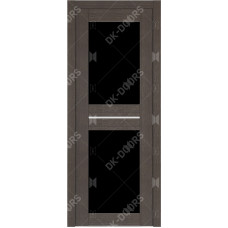 Дверь Д-6 стекло лакобель черная (неаполь темный)