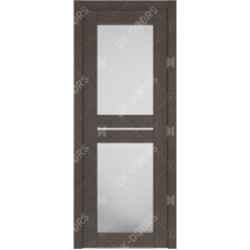 Дверь Д-6 стекло матовое (неаполь темный)