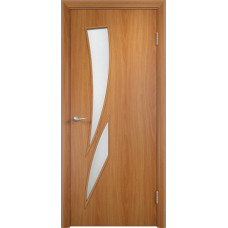 Дверь C2 остекленная сатинато (миланский орех)