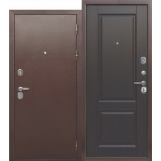 Входная металлическая дверь 9 см медный антик (темный кипарис)